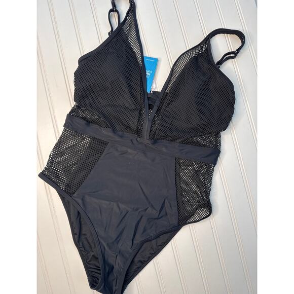 NWT Cupshe Floral Cutout Ruffled One Piece Swimsuit Beach Paddle BUNDLE Size L - Picture 6 of 7